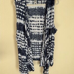 Catherines Blue and White Patterned Cardigan
